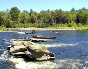 Lyman Falls State Park, Canoes on the Connecticut River