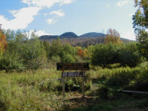 Late summer view of Stowe Pinnacle