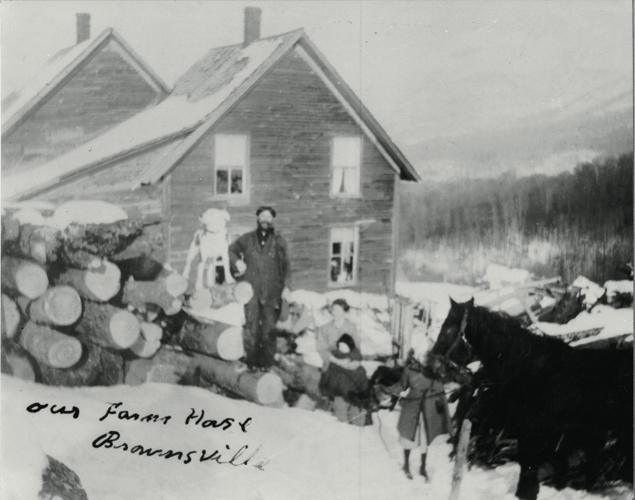 Picture of Brownsville farm, early 1900s