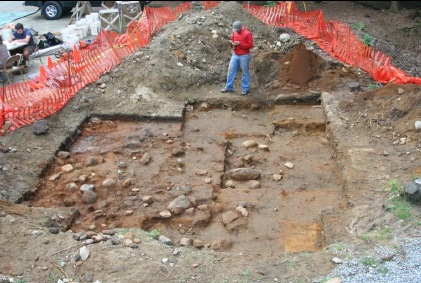 Picture of block excavation at Jamaica State Park