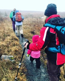 First Day Hikers at Sentinel Rock State Park