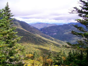 Spectacular mountain views from Smugglers' Notch State Park