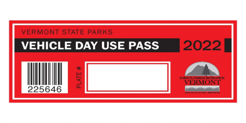 Image of Vermont State Parks Vehicle day use pass 2022
