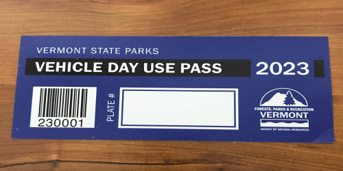 photo of Vermont State Parks vehicle pass